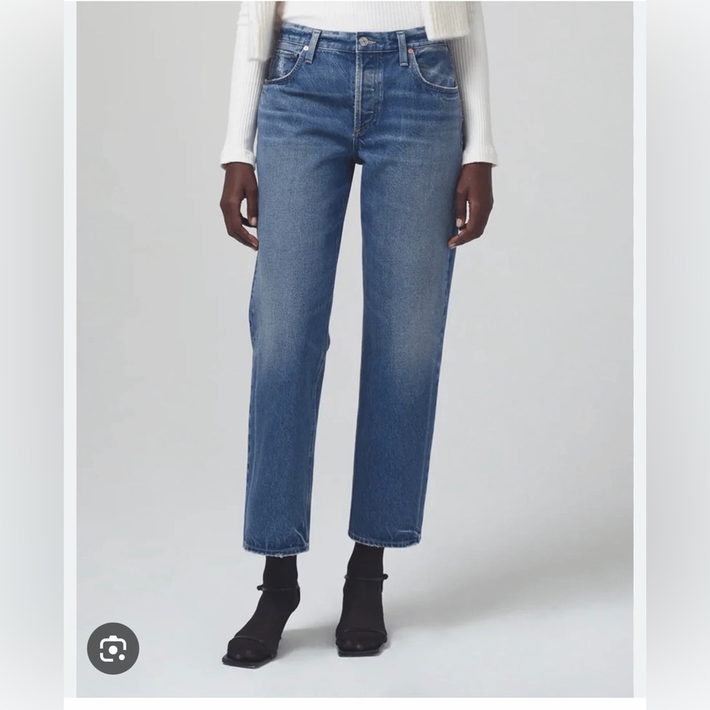 Citizens Of Humanity Straight-Leg Jeans in Medium Blue Wash